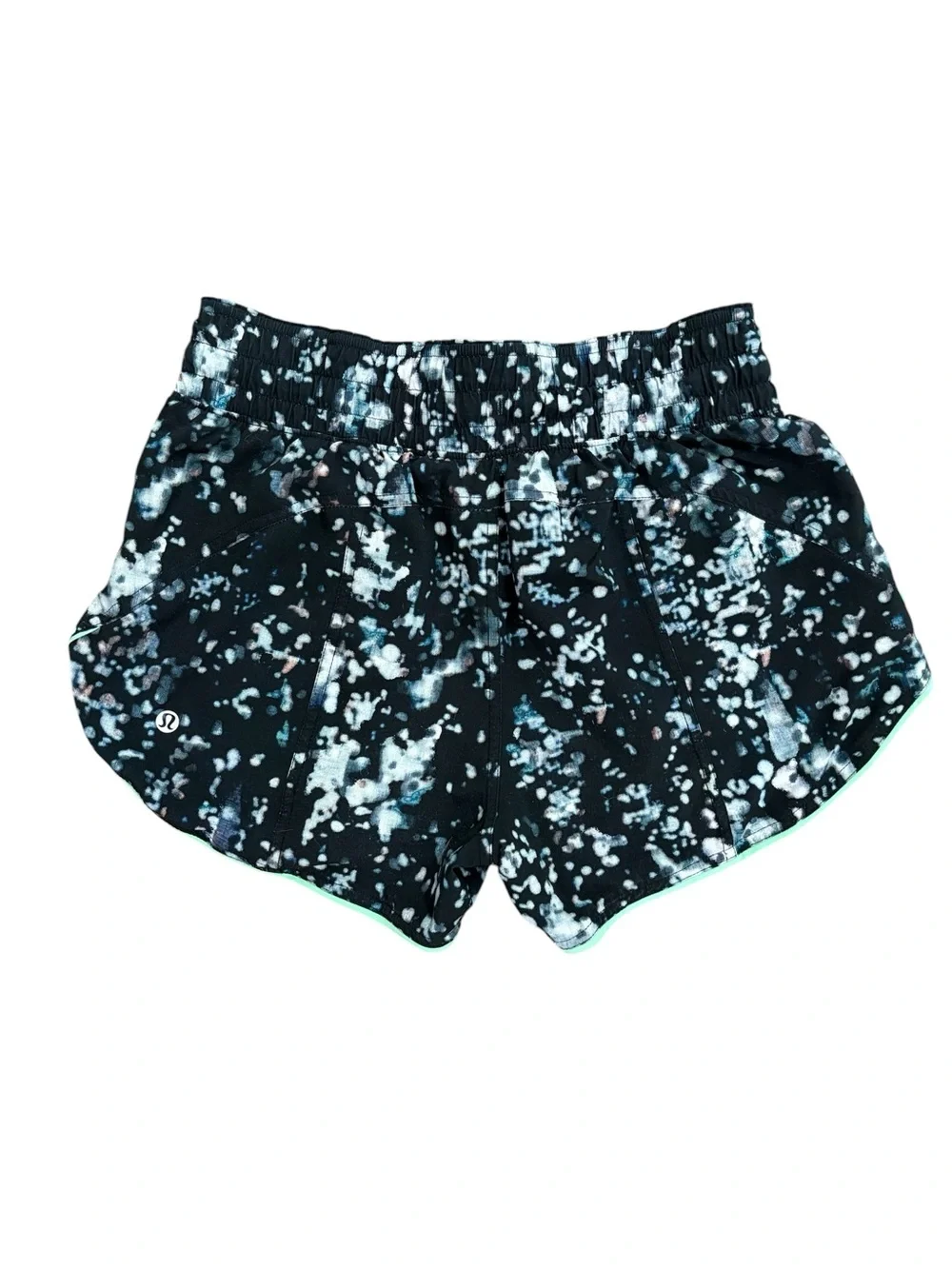 Lululemon Choose A Side Reversible Shorts 3” Pixel Haze Black Green Size 4
